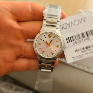 MOVADO SE Quartz Silver Dial Ladies Watch 0607516